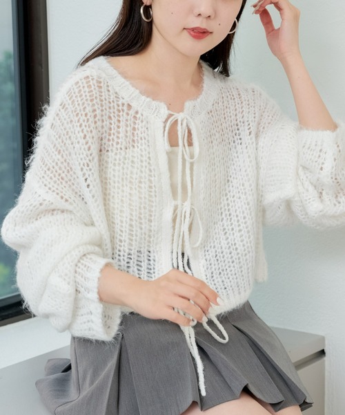 セール】透かしリボンニット（ニット/セーター）｜Chico（チコ）の