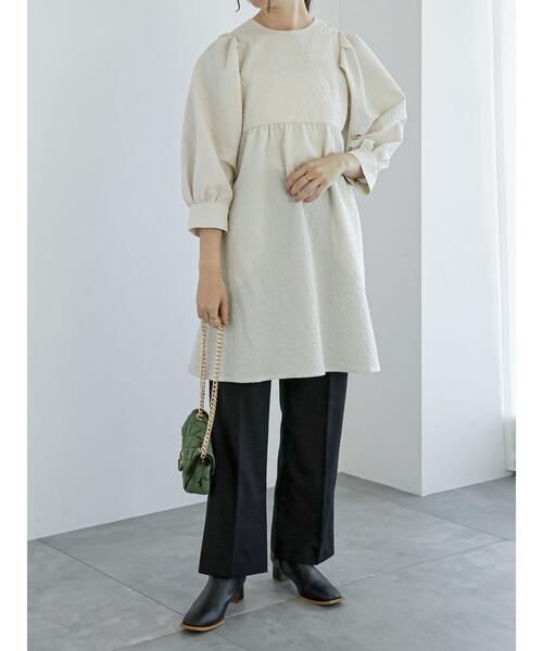 Te chichi（テチチ）の「ストレートスリットパンツ（その他パンツ・レディース・ブラック/モカ/ダークブラウン・M/S）」の9枚目の写真