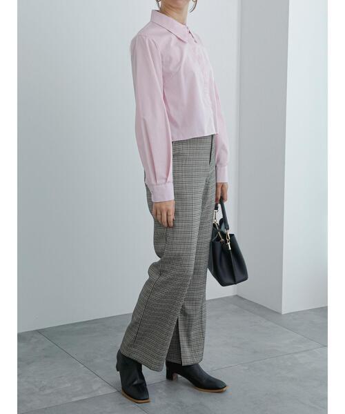 Te chichi（テチチ）の「ストレートスリットパンツ（その他パンツ・レディース・ブラック/モカ/ダークブラウン・M/S）」の6枚目の写真