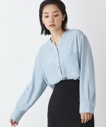 THE SHOP TK  | Wポケットスキッパーシャツ【洗濯機洗い可】(シャツ/ブラウス)