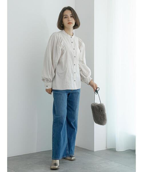 Te chichi（テチチ）の「ボリュームスリーブブラウス（シャツ/ブラウス・レディース・チャコールグレー/グリーン/グレー・F）」の7枚目の写真