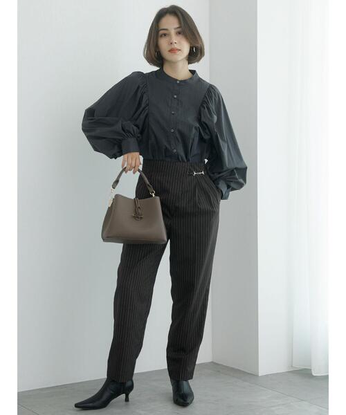 Te chichi（テチチ）の「ボリュームスリーブブラウス（シャツ/ブラウス・レディース・チャコールグレー/グリーン/グレー・F）」の11枚目の写真