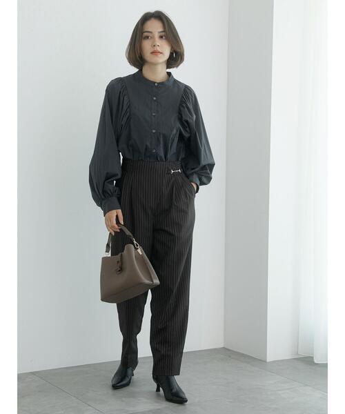 Te chichi（テチチ）の「ボリュームスリーブブラウス（シャツ/ブラウス・レディース・チャコールグレー/グリーン/グレー・F）」の12枚目の写真