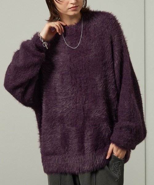 セール】【Alfred Alex】オーバーサイズシャギーニット（ニット