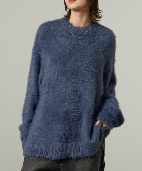 セール】【Alfred Alex】オーバーサイズシャギーニット（ニット