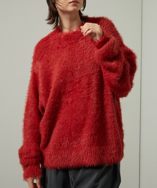 セール】【Alfred Alex】オーバーサイズシャギーニット（ニット