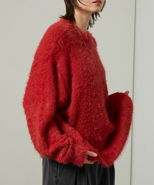 セール】【Alfred Alex】オーバーサイズシャギーニット（ニット