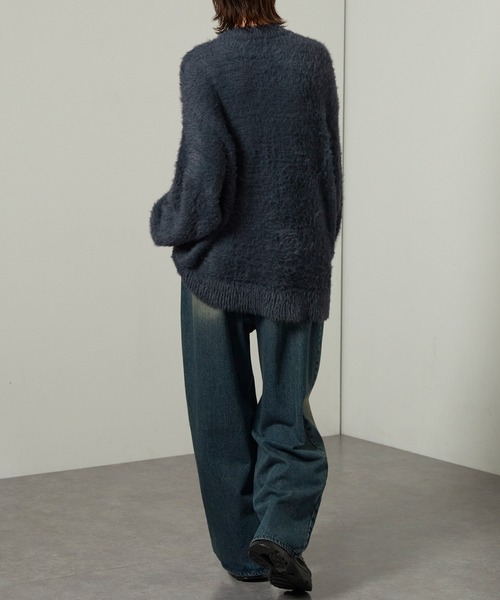 セール】【Alfred Alex】オーバーサイズシャギーニット（ニット