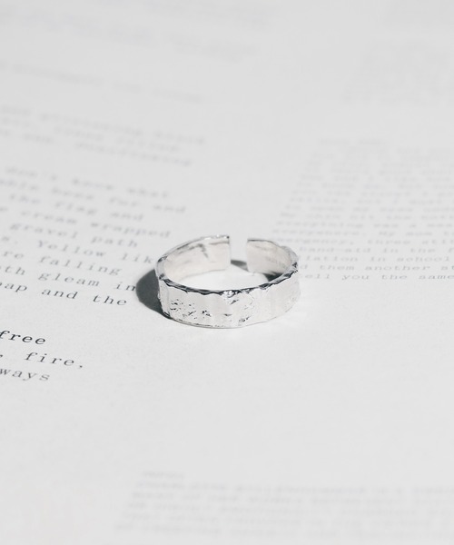 sunny branch（サニーブランチ）の「★sterling silver★フリーサイズ 錆槌目リング（リング・レディース・シルバー/ゴールド・FREE）」の7枚目の写真