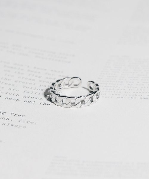 sunny branch（サニーブランチ）の「★sterling silver★フリーサイズ 錆槌目リング（リング・レディース・シルバー/ゴールド・FREE）」の8枚目の写真