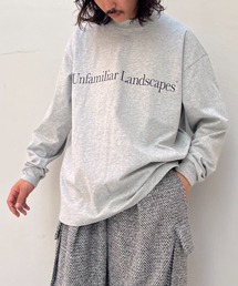 SUPERTHANKS（スーパーサンクス）の「フォトプリント＆ロゴプリント  ロングTシャツ（ユニセックス）"Unfamiliar landscapes" L/S T-shirt（Tシャツ/カットソー）」