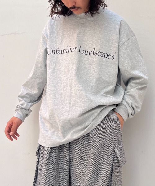 フォトプリント＆ロゴプリント ロングTシャツ（ユニセックス