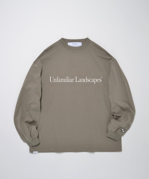 SUPERTHANKS（スーパーサンクス）の「フォトプリント＆ロゴプリント  ロングTシャツ（ユニセックス）"Unfamiliar landscapes" L/S T-shirt（Tシャツ/カットソー・メンズ・アッシュグレー/ブラック/ホワイト/ライトカーキ・L/M/S）」の20枚目の写真
