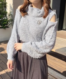 ブローチ+ニットトップス【ZOZOTOWN限定アイテム】