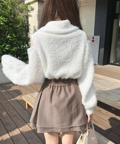 apres jour(アプレジュール)の「ブローチ+ニットトップス【ZOZOTOWN限定アイテム】(ニット/セーター・レディース・オフホワイト/サックスブルー/ピンク/ブラック・X-LARGE/フリー)」の14枚目の写真
