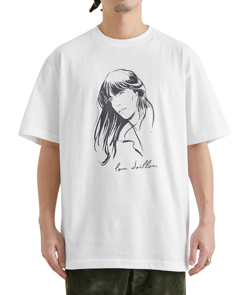bonjour records（ボンジュールレコーズ）の「【Stephane Manel/ステファンマネル】 LD TEE LDショートスリーブTシャツ（Tシャツ/カットソー・メンズ・ホワイト/チャコールグレー/ピンク・XL/S/M/L）」の13枚目の写真