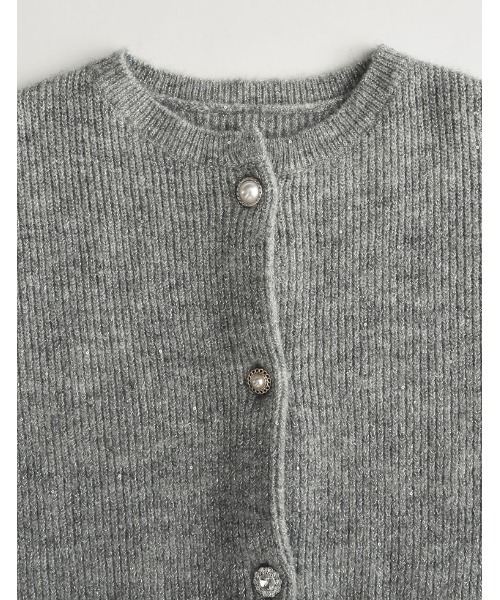 MEISM by Re:EDIT]デコラティブボタンスパンコールラメニット