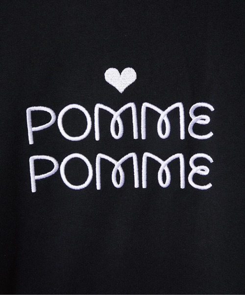LOVE POMME POMME(ラブポムポム)の「LOVE POMME POMME Original Hoodie ロゴパーカー(パーカー・レディース・ブラック/グリーン・FREE)」の5枚目の写真