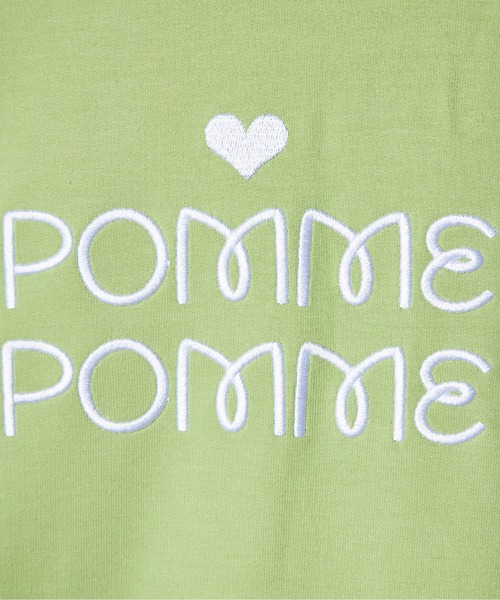 LOVE POMME POMME(ラブポムポム)の「LOVE POMME POMME Original Hoodie ロゴパーカー(パーカー・レディース・ブラック/グリーン・FREE)」の6枚目の写真