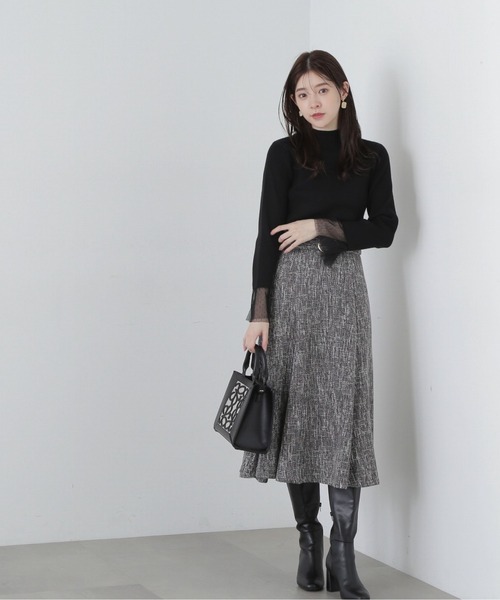 PROPORTION BODY DRESSING(プロポーションボディドレッシング)の「スプリングツイードマーメイドスカート / 1214120003(スカート・レディース・ブラック/グレー・X-SMALL/SMALL/MEDIUM)」の14枚目の写真