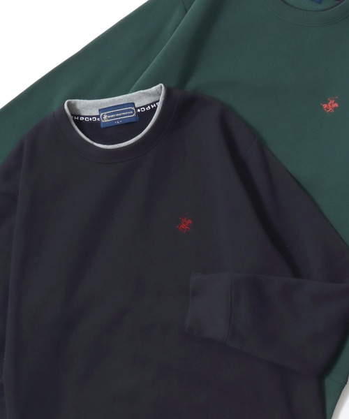 BEVERLY HILLS POLO CLUB（ビバリーヒルズポロクラブ）の「2025AW BEVERLY HILLS POLO CLUB/ビバリーヒルズポロクラブ 裏起毛 ワンポイント刺繍ロゴ スウェットトレーナー レディース メンズ トップス（スウェット・レディース・ワインレッド/グレー/ダークグリーン/グレイッシュブルー/ブラック/ネイビー/ブルー系その他2/ブラック系その他/オートミール/ブルー系その他/グレー系その他/ブラック系その他2/ブルー系その他3/ネイビー系/レッド系その他/グリーン系その他・M/L/LL）」の14枚目の写真