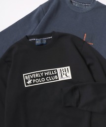 BEVERLY HILLS POLO CLUB/ビバリーヒルズポロクラブ 裏起毛 ワンポイント刺繍ロゴ スウェットトレーナー レディース メンズ トップス