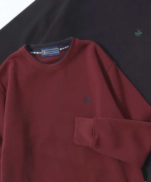 BEVERLY HILLS POLO CLUB（ビバリーヒルズポロクラブ）の「2025AW BEVERLY HILLS POLO CLUB/ビバリーヒルズポロクラブ 裏起毛 ワンポイント刺繍ロゴ スウェットトレーナー レディース メンズ トップス（スウェット・レディース・ワインレッド/グレー/ダークグリーン/グレイッシュブルー/ブラック/ネイビー/ブルー系その他2/ブラック系その他/オートミール/ブルー系その他/グレー系その他/ブラック系その他2/ブルー系その他3/ネイビー系/レッド系その他/グリーン系その他・M/L/LL）」の16枚目の写真
