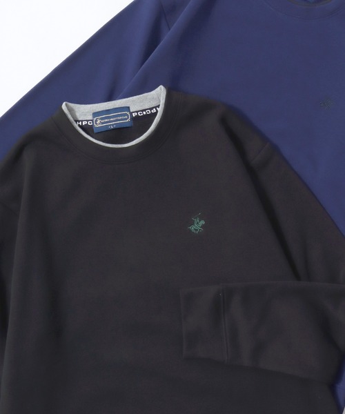 BEVERLY HILLS POLO CLUB（ビバリーヒルズポロクラブ）の「2025AW BEVERLY HILLS POLO CLUB/ビバリーヒルズポロクラブ 裏起毛 ワンポイント刺繍ロゴ スウェットトレーナー レディース メンズ トップス（スウェット・レディース・ワインレッド/グレー/ダークグリーン/グレイッシュブルー/ブラック/ネイビー/ブルー系その他2/ブラック系その他/オートミール/ブルー系その他/グレー系その他/ブラック系その他2/ブルー系その他3/ネイビー系/レッド系その他/グリーン系その他・M/L/LL）」の4枚目の写真