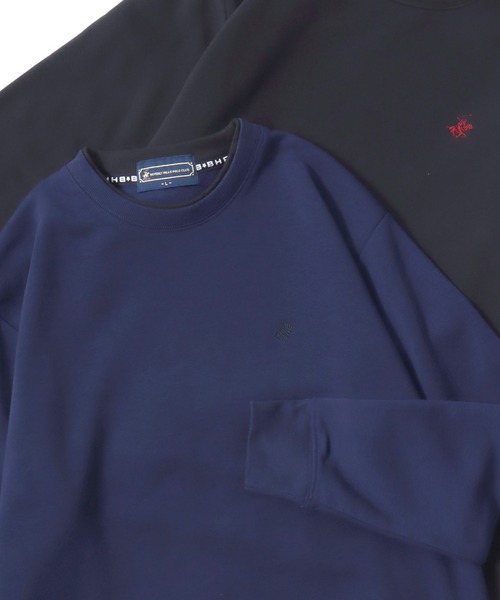 BEVERLY HILLS POLO CLUB（ビバリーヒルズポロクラブ）の「2025AW BEVERLY HILLS POLO CLUB/ビバリーヒルズポロクラブ 裏起毛 ワンポイント刺繍ロゴ スウェットトレーナー レディース メンズ トップス（スウェット・レディース・ワインレッド/グレー/ダークグリーン/グレイッシュブルー/ブラック/ネイビー/ブルー系その他2/ブラック系その他/オートミール/ブルー系その他/グレー系その他/ブラック系その他2/ブルー系その他3/ネイビー系/レッド系その他/グリーン系その他・M/L/LL）」の13枚目の写真