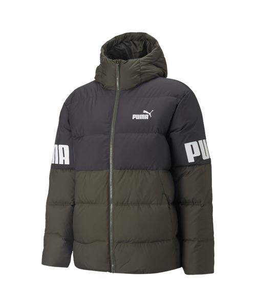 PUMA（プーマ）の「PUMA プーマ メンズ PUMA POWER ダウンジャケット（ブルゾン・メンズ・カーキ/ブラック・LARGE/X-LARGE/MEDIUM/SMALL/XX-LARGE）」の12枚目の写真