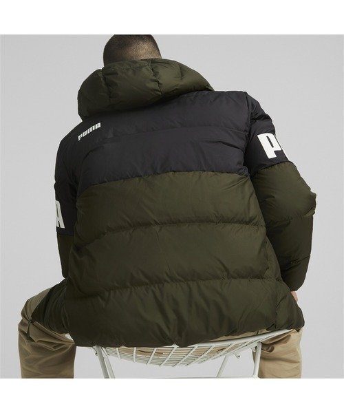 PUMA（プーマ）の「PUMA プーマ メンズ PUMA POWER ダウンジャケット（ブルゾン・メンズ・カーキ/ブラック・LARGE/X-LARGE/MEDIUM/SMALL/XX-LARGE）」の14枚目の写真