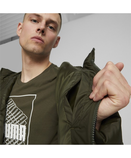 PUMA（プーマ）の「PUMA プーマ メンズ PUMA POWER ダウンジャケット（ブルゾン・メンズ・カーキ/ブラック・LARGE/X-LARGE/MEDIUM/SMALL/XX-LARGE）」の9枚目の写真