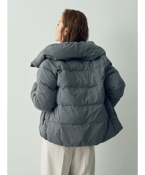 YECCA VECCA（イェッカヴェッカ）の「カチオンジャージーブルゾン（ブルゾン・レディース・ネイビー/グレイッシュベージュ/グレー・FREE）」の13枚目の写真