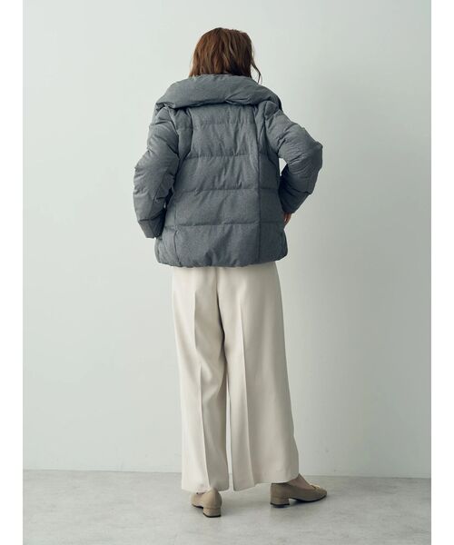 YECCA VECCA（イェッカヴェッカ）の「カチオンジャージーブルゾン（ブルゾン・レディース・ネイビー/グレイッシュベージュ/グレー・FREE）」の21枚目の写真