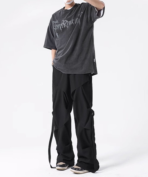 Theater code（シアターコード）の「▲drawstring design pilot pants /ドローストリングス パイロット パンツ カーゴパンツ（カーゴパンツ・メンズ・ブラック/ライトグレー・2/3）」の12枚目の写真