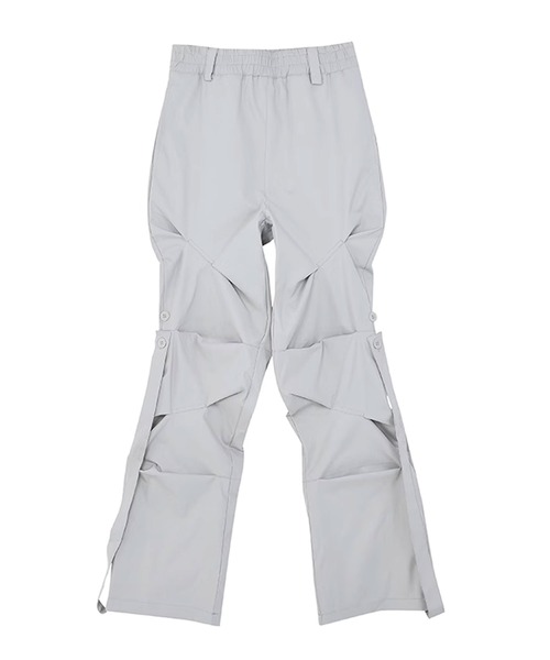 Theater code（シアターコード）の「▲drawstring design pilot pants /ドローストリングス パイロット パンツ カーゴパンツ（カーゴパンツ・メンズ・ブラック/ライトグレー・2/3）」の6枚目の写真