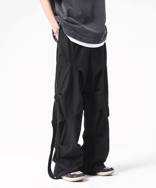 Theater code（シアターコード）の「▲drawstring design pilot pants /ドローストリングス パイロット パンツ カーゴパンツ（カーゴパンツ・メンズ・ブラック/ライトグレー・2/3）」の13枚目の写真