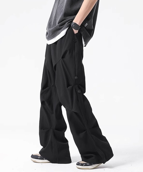 Theater code（シアターコード）の「▲drawstring design pilot pants /ドローストリングス パイロット パンツ カーゴパンツ（カーゴパンツ・メンズ・ブラック/ライトグレー・2/3）」の14枚目の写真