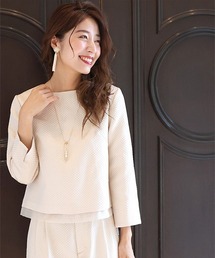 Ehre style | styleオリジナル！きちんと映えする刺繍ジャガードトップス(Tシャツ/カットソー)