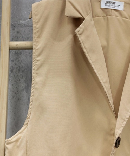 Miniministore(ミニミニストア)の「テーラードベスト ジレ レディース 韓国(ベスト・レディース・ブラック/ベージュ・フリー)」の16枚目の写真