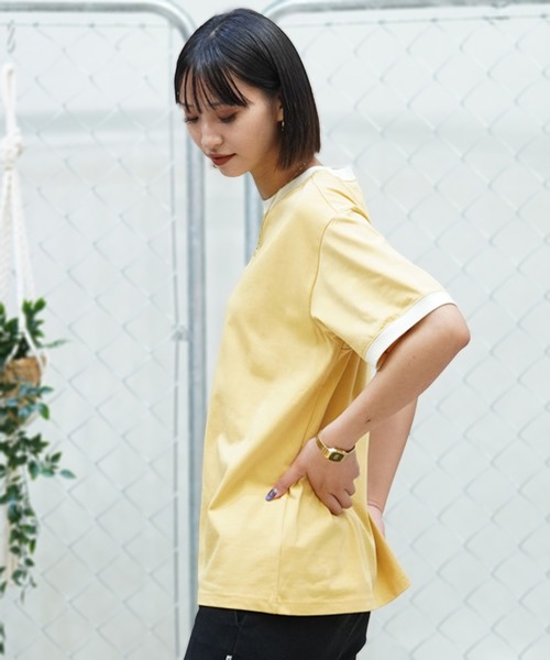adidas(アディダス)の「adidas/アディダス Tシャツ オーバーサイズ クルーネック ルーズフィット JSY22(Tシャツ/カットソー・レディース・ホワイト/ライトブルー/イエロー・XL/L/M)」の10枚目の写真