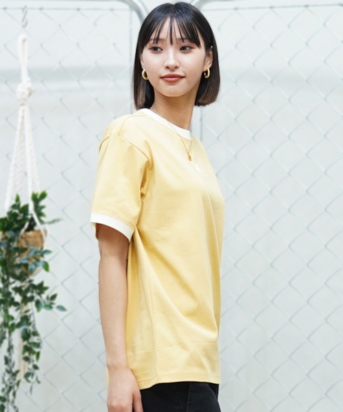 adidas(アディダス)の「adidas/アディダス Tシャツ オーバーサイズ クルーネック ルーズフィット JSY22(Tシャツ/カットソー・レディース・ホワイト/ライトブルー/イエロー・XL/L/M)」の7枚目の写真