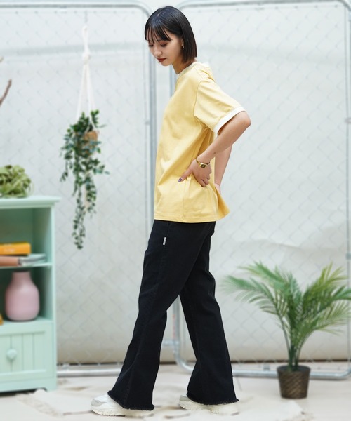 レディース 半袖Tシャツ★キルシ★OVERSIZE ルーズフィット KIRSH X SUNONEBIRD グラフィックルーズフィットTシャツ