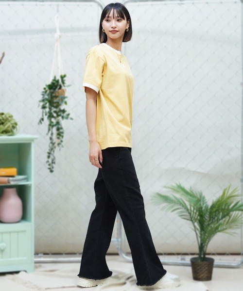 adidas(アディダス)の「adidas/アディダス Tシャツ オーバーサイズ クルーネック ルーズフィット JSY22(Tシャツ/カットソー・レディース・ホワイト/ライトブルー/イエロー・XL/L/M)」の12枚目の写真