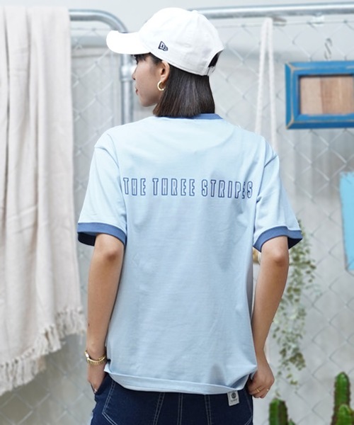 adidas(アディダス)の「adidas/アディダス Tシャツ オーバーサイズ クルーネック ルーズフィット JSY22(Tシャツ/カットソー・レディース・ホワイト/ライトブルー/イエロー・XL/L/M)」の14枚目の写真