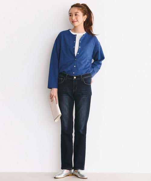 C17（シーセブンティーン）の「C17 ストレートデニムパンツ（デニムパンツ・レディース・ブラック/ダークインディゴブルー/アイボリー/ブルー/インディゴブルー/ライトインディゴブルー/ブラック系その他2/ブラック系その他・33/27/28/29/34/32/30/31/26）」の7枚目の写真