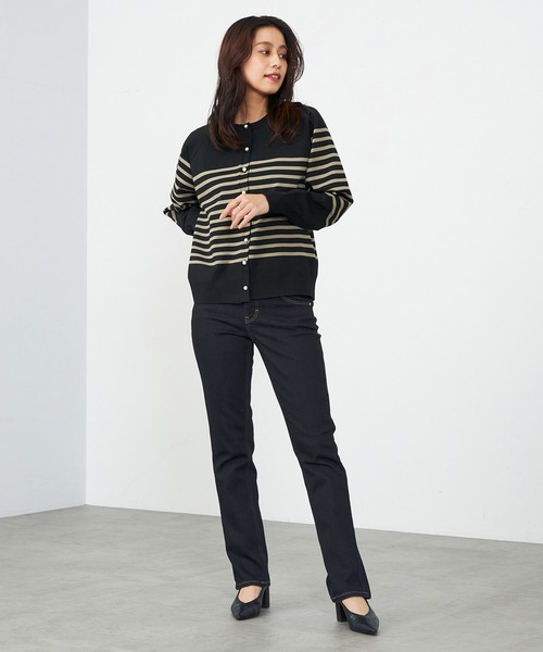 C17（シーセブンティーン）の「C17 ストレートデニムパンツ（デニムパンツ・レディース・ブラック/ダークインディゴブルー/アイボリー/ブルー/インディゴブルー/ライトインディゴブルー/ブラック系その他2/ブラック系その他・33/27/28/29/34/32/30/31/26）」の18枚目の写真