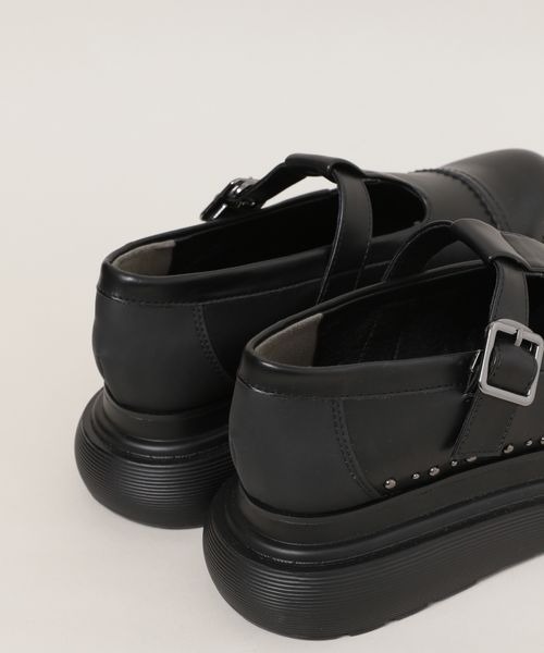 JEANASIS(ジーナシス)の「Tストラップアツゾコシューズ/100807(その他シューズ・レディース・ブラック/ブラック系その他・LARGE/MEDIUM)」の3枚目の写真