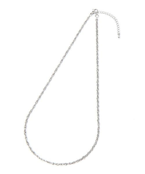 BAYFLOW（ベイフロー）の「ステンレスロープチェーンネックレス（ネックレス・レディース・ライトグレー/イエロー・FREE）」の3枚目の写真