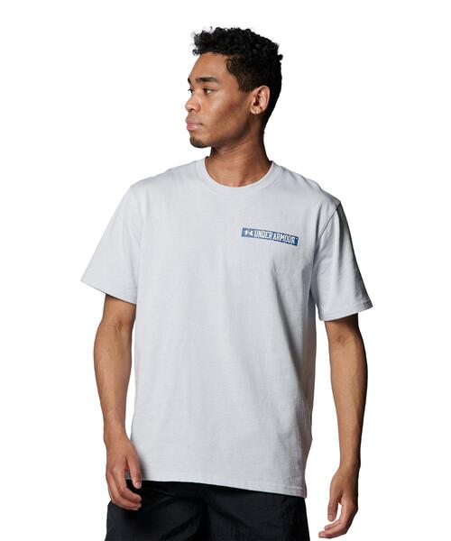 UNDER ARMOUR(アンダーアーマー)の「UAヘビーウエイト チャージドコットン ショートスリーブ Tシャツ スペックル グラフィック(トレーニング/メンズ)(Tシャツ/カットソー・メンズ・グレー・M/S)」の1枚目の写真
